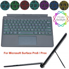 Wireless Keyboard Backlit Type Cover Trackpad for Microsoft Surface Pro8 / Prox [R]