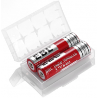 EBL 18650 Rechargeable 3000mAh, Pack of 2 with storage Box [H]