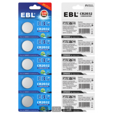 EBL CR2032 Coin Battery 5 Pcs [I]