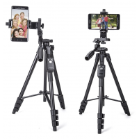 YUNTENG VCT-5218 Camera Tripod Self-Portrait Monopod Bluetooth Remote Control Selfie Phone Clip [AL3]