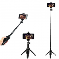YUNTENG VCT-992 Wireless Bluetooth Remote Handheld Monopod Mini Tripod Phone Selfie Stick Tripod phone Clip Holder [AL3]