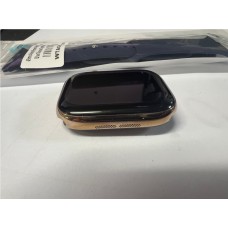 Apple Watch Series 10 A3003 46mm Titanium Case / Sapphire Crystal / GPS + Cellular / Gold - Excellent Grade Minor Scratch With New Blue Watch Strap ( Refurbished )