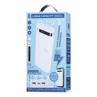 REMAX RPP-72 Piloteer Series 20000mAh PD+QC Fast Charging Power Bank(PD 20W+QC 22.5W) - White[J]