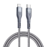 DUX DUCIS DUZZONA A1-01 PD Fast Charging Cable Type-C to Lightning 20W 1M Grey[U03]