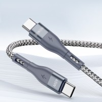 DUX DUCIS DUZZONA A2 USB C To USB C Cable Compatible with PD 65W 1M Grey [5-B14]