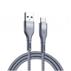 DUX DUCIS A8-01-CP USB-A to USB-C Cable 1M High-Speed 480Mbps Fast Charging 5V/2.4A Nylon Braided Grey [5-A6]