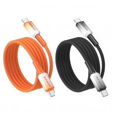 DUX DUCIS WLCM Braided Cable with Gradient Connector USB-C to USB-C 1M 60W Fast Charging