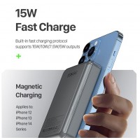 DUZZONA W12 Transparent Magnetic Wireless Power Bnak 10000mAh Magsafe Compatible