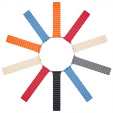 for Apple Watch - Sport Foam Silicone Band Strap 38/40/41/42/44/45 mm Chain Version Black  / Grey  / Blue / Red / Beige (DUX DUCIS)