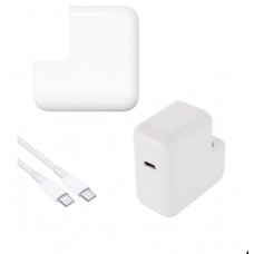 Apple 30W USB-C Power Adapter Charger for Model A2164 with 2m USB-C to USB-C Cable Without NZ Plug - Pre-owned Tested Original [M99]