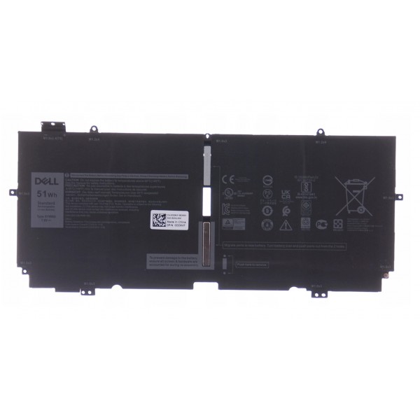 Dell Originall Battery X1W0D 7.6V 51Wh for Dell XPS 13 7390 2-in-1 / 9310 2-in-1 (P103G Series) [F86]