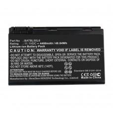 [F27]Acer Replacement Battery 11.1V 5200mAh Black BATBL50L4 BATBL50L6 BATCL50L6 BATBL50L8H Aspire 2490 3100 5100 5610 5650 5680 TravelMate 4230 3900 2490 5103.
