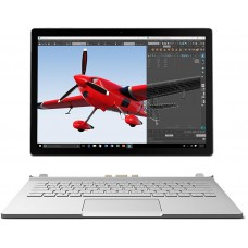 Microsoft Surface Book 1st Gen (2015) 13.5" Detachable Touchscreen Laptop - Intel Core i5-6300U 2.40GHz / 8GB RAM / 256GB SSD / NVIDIA GeForce 1GB Dedicated Graphics in Keyboard Base / Windows 11 Pro / Silver - Excellent Grade Minor Scratch