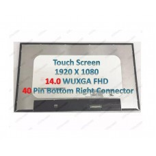 [T121]B140HAK02.4 14.0 ON-Cell Touch LCD Screen FHD (1920x1080) Matte bottom right 40pin Without  Brackets Inverter Inside frame