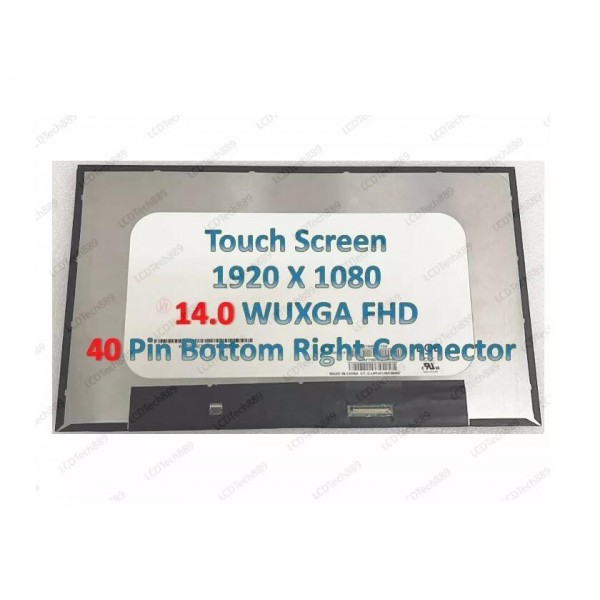 [T121]B140HAK02.4 14.0 ON-Cell Touch LCD Screen FHD (1920x1080) Matte bottom right 40pin Without  Brackets