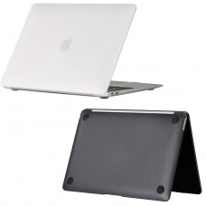 For MacBook - Anti scratches Anti Finger Print Crystal Sand Case Black/Transparent