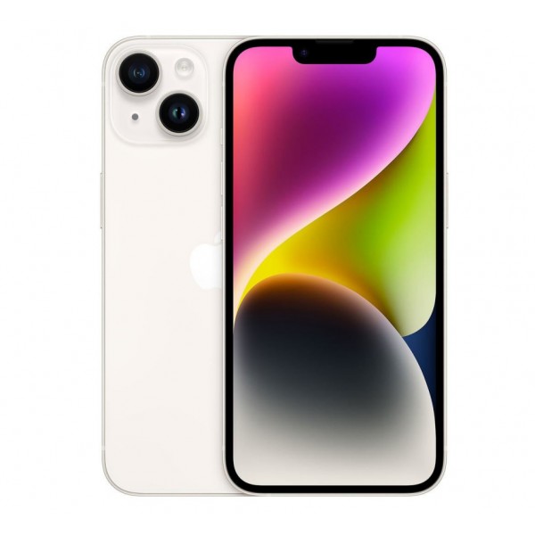 iPhone 14 128GB SS+eSim Starlight A Grade Premium Above 90% Battery Health( Refurbished )