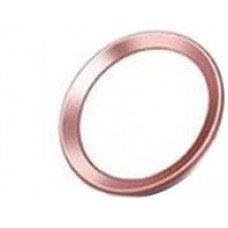 Fingerprint Support Touch ID Home Button Protector Sticker For iPhone 8 Plus Rose Gold Ring + White Base