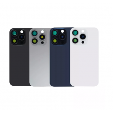 iPhone 15 Pro Back Glass Panel With Camera Lens & Magsafe Magnet Ring Black / White / Natural Titanium / Blue Titanium