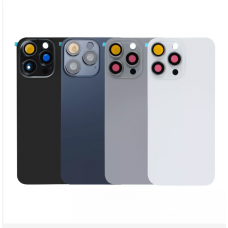 iPhone 15 Pro Max Back Glass Panel With Camera Lens & Magsafe Magnet Ring Black / White / Natural Titanium / Blue Titanium