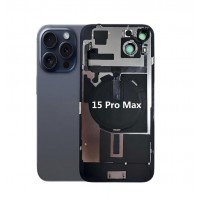 iPhone 15 Pro Max Back Glass Panel With Camera Lens & Magsafe Magnet Ring & Charging Coil & Flashlight Black / White / Natural Titanium / Blue Titanium iPhone Back Glass Panel With Camera Lens & Magsafe Magnet Ring