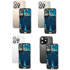 iPhone 16 Pro Back Glass Panel With Camera Lens & Magsafe Magnet Ring Black Titanium / White Titanium / Natural Titanium/ Desert Titanium [BG]
