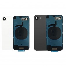iPhone 16e Back Glass Panel With Camera Lens & Magsafe Magnet Ring Black / White [BG]