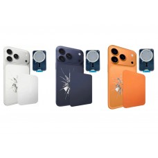 iPhone 17 Pro Max Assembly Back Glass with Back Panel Frame, NFC, Magnet & Wireless Charging Coil Cosmic Orange / Deep Blue / Silver