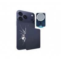 iPhone 17 Pro Max Assembly Back Glass with Back Panel Frame, NFC, Magnet & Wireless Charging Coil Cosmic Orange / Deep Blue / Silver iPhone Back Glass