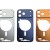 Middle Frame Without Back Glass For iPhone 17 Pro Max Cosmic Orange / Deep Blue / Silver [BC]