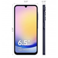 Samsung Galaxy A25 5G DS 128GB with 6GB RAM Blue Black 100% Battery Health - Like New with Box, Minor Paint Wear on Back Cover