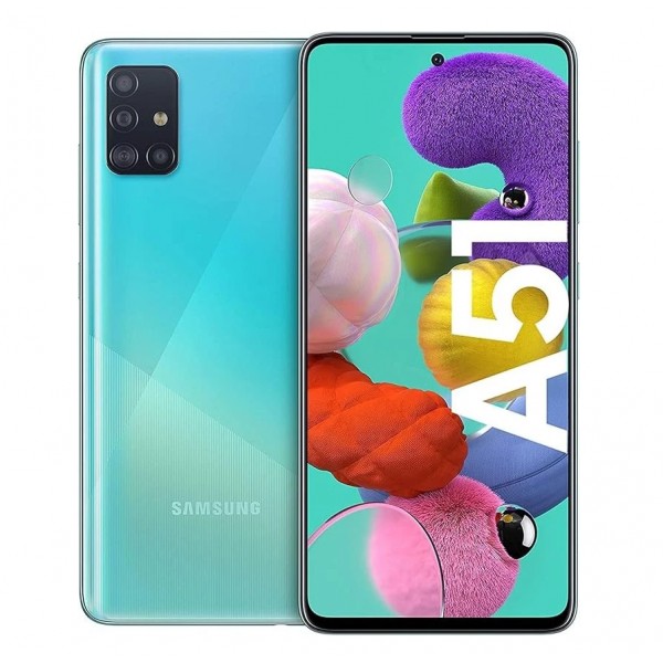 Samsung Galaxy A51 4G DS 128GB with 6GB RAM Prism Crush Blue A Grade Premium Samsung Phone,Refurbished