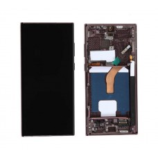 Samsung S22 Ultra Original OEM Screen Replacement With Frame Burgundy with Free Installation