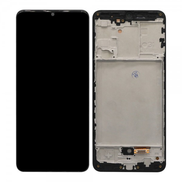 Samsung Galaxy A31 A315F A315G SM-A315F A315F/DS LCD Touch Screen Glass With Frame (Black) OLED Screen Replacement [BD]