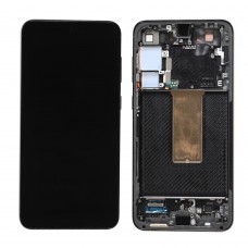 Samsung S23 OLED Screen Replacement With Frame Black with Free Installation (Supports Finger Print)