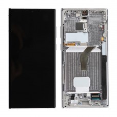Original Samsung Galaxy S22 ULTRA LCD Touch Screen With Frame Silver[BA]