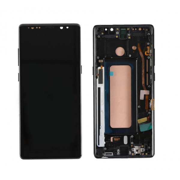 Original Samsung Galaxy Note 8 N950 LCD Screen Digitizer With Frame Black - Minor Screen Burn [BE]