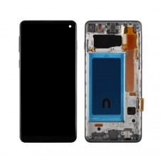 Samsung S10 Original OEM Screen Replacement With Frame Black with Free Installation
