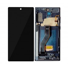 Samsung Note 10 Plus OLED Screen Replacement With Frame Black With Free Installation