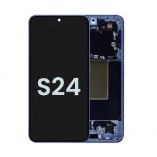 Original Samsung Galaxy S24 5G SM-S921B LCD Touch Screen With Frame Cobalt Violet [BA]