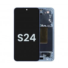 Original Samsung Galaxy S24 5G SM-S921B LCD Touch Screen With Frame Sapphire Blue [BA]