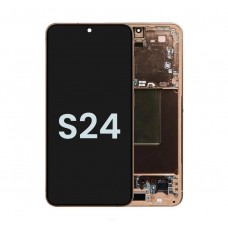 Original Samsung Galaxy S24 5G SM-S921B LCD Touch Screen With Frame Sandstone Orange [BA]
