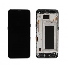 OLED Display for Samsung Galaxy S8+ Plus 6.3" LCD Original Size Touch Screen with Frame Black Supports Finger Print [BA]