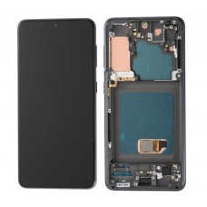 OLED Display for Samsung Galaxy S21 6.2" LCD Original Size Touch Screen with Frame Black Supports Finger Print [BA]