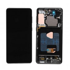 OLED Display for Samsung Galaxy S21+ Plus 6.7" LCD Original Size Touch Screen with Frame Black Supports Finger Print [BA]