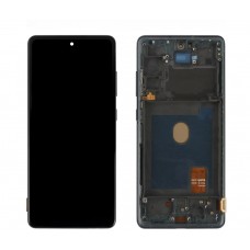 OLED Display for Samsung Galaxy S20 FE 5G LCD Original Size Touch Screen with Frame Black Supports Finger Print [BA]