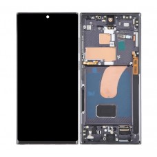 Third Party OLED Display for Samsung Galaxy S23 Ultra 6.8" Original Size Touch Screen with Frame Black Supports Finger Print [BA]