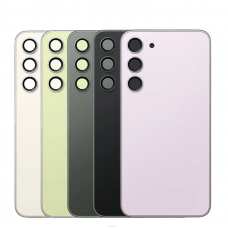 Samsung S23 Back Cover With Camera Lens Phantom Black/Red/Cream/Graphite/Sky Blue/Lavender/Green/Lime[BF]