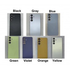 Samsung S24 Plus Rear Battery Back Door Glass Cover Housing With Camera Lens Amber Yellow / Marble Gray / Onyx Black / Cobalt Violet / Jade Green / Sapphire Blue / Sandstone Orange  [BF]