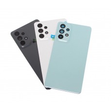 Samsung Galaxy A73 5G Back Cover with Camera Lens Rear Door Housing Case Chassis Panel Replace Awesome Gray / Awesome Mint [BF]